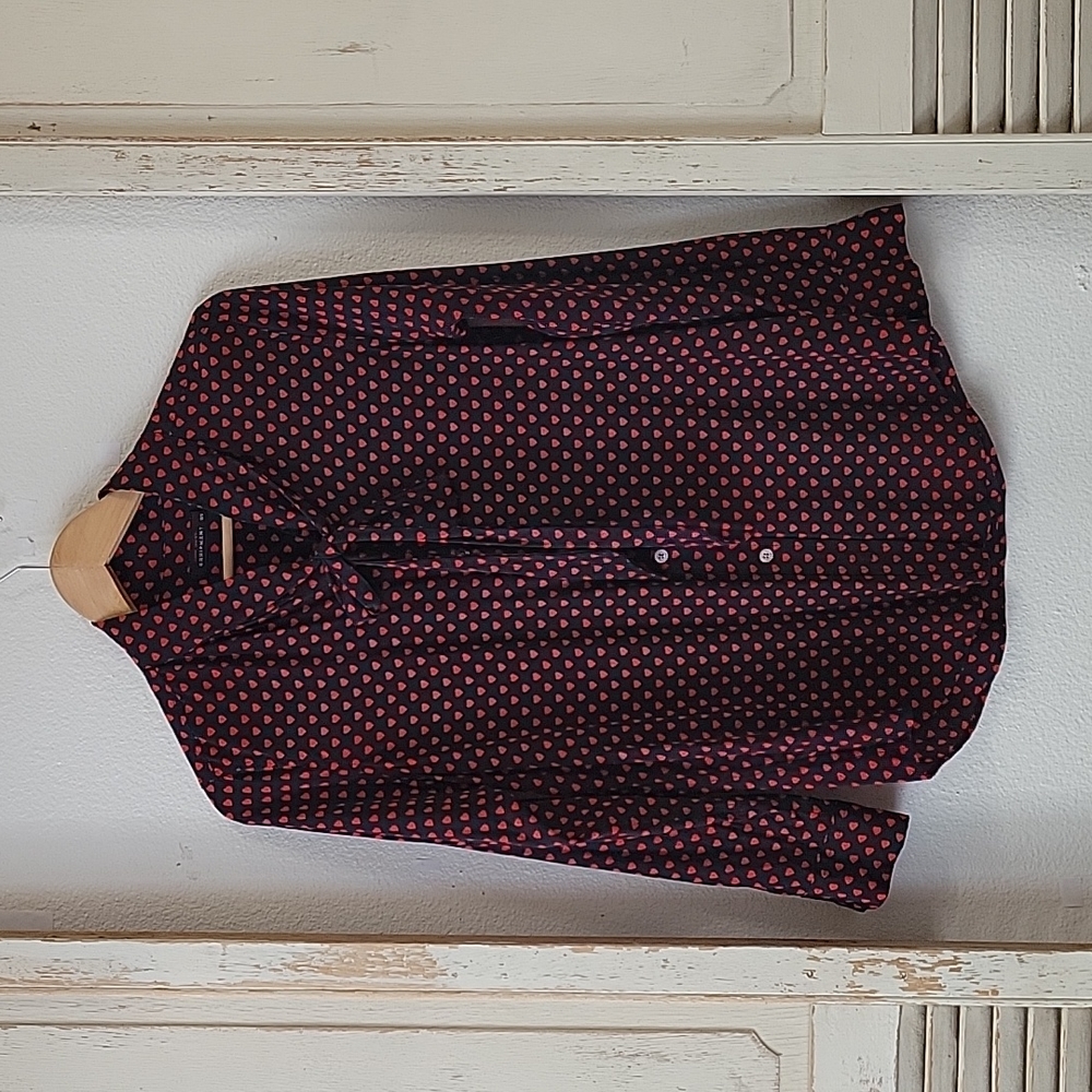 Kate Moss for Equipment collarless slim fit silk blouse size small - Picture 4 of 13